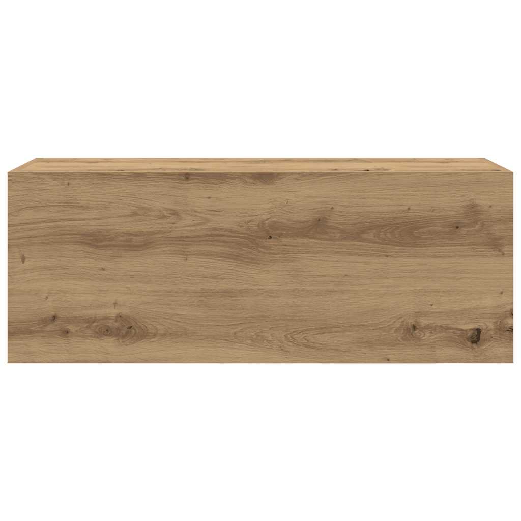 Kupaonski zidni ormarić Artisan hrast 80x25x30 cm izrađeno drvo