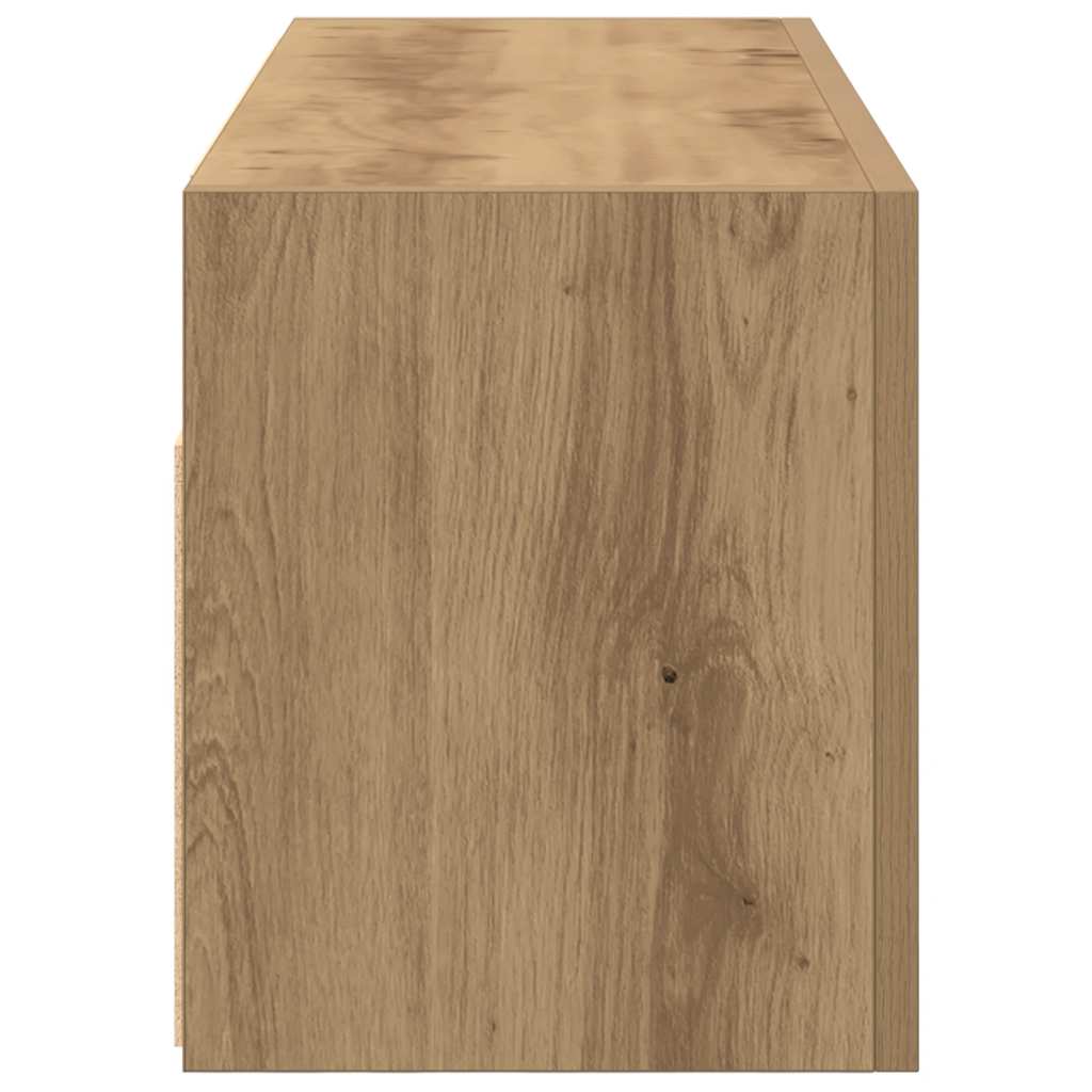 Kupaonski zidni ormarić Artisan hrast 80x25x30 cm izrađeno drvo