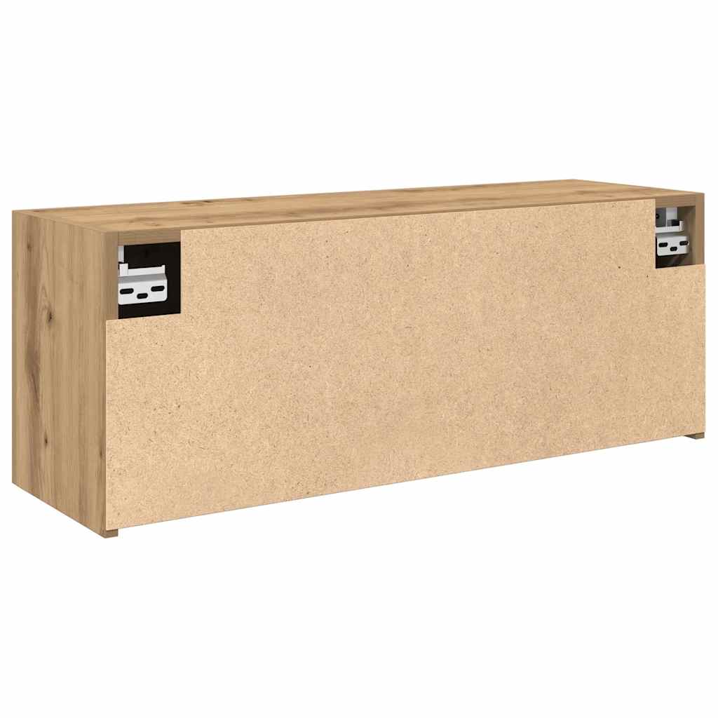 Kupaonski zidni ormarić Artisan hrast 80x25x30 cm izrađeno drvo