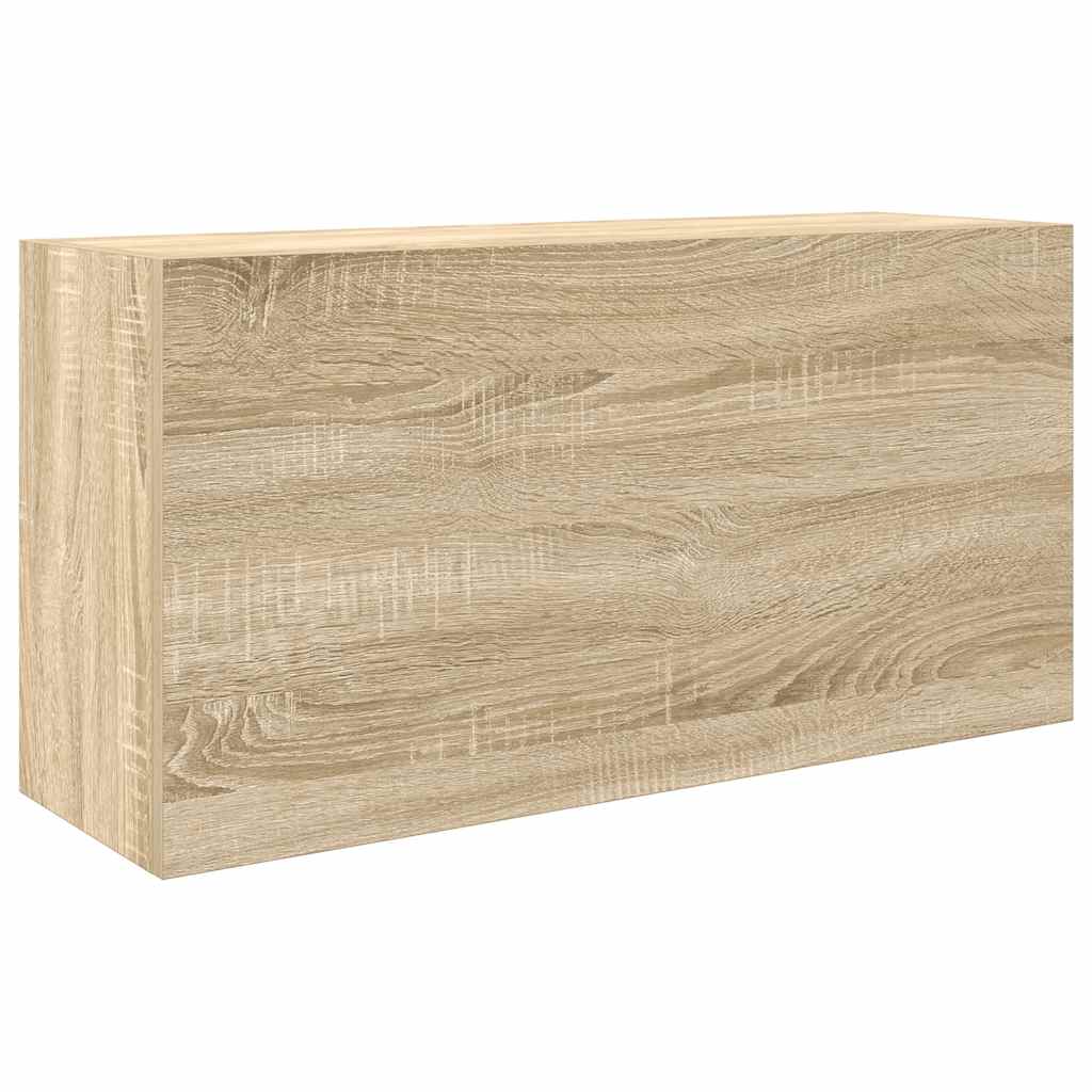 Kupaonski zidni ormarić sonoma hrast 80x25x40 cm izrađeno drvo
