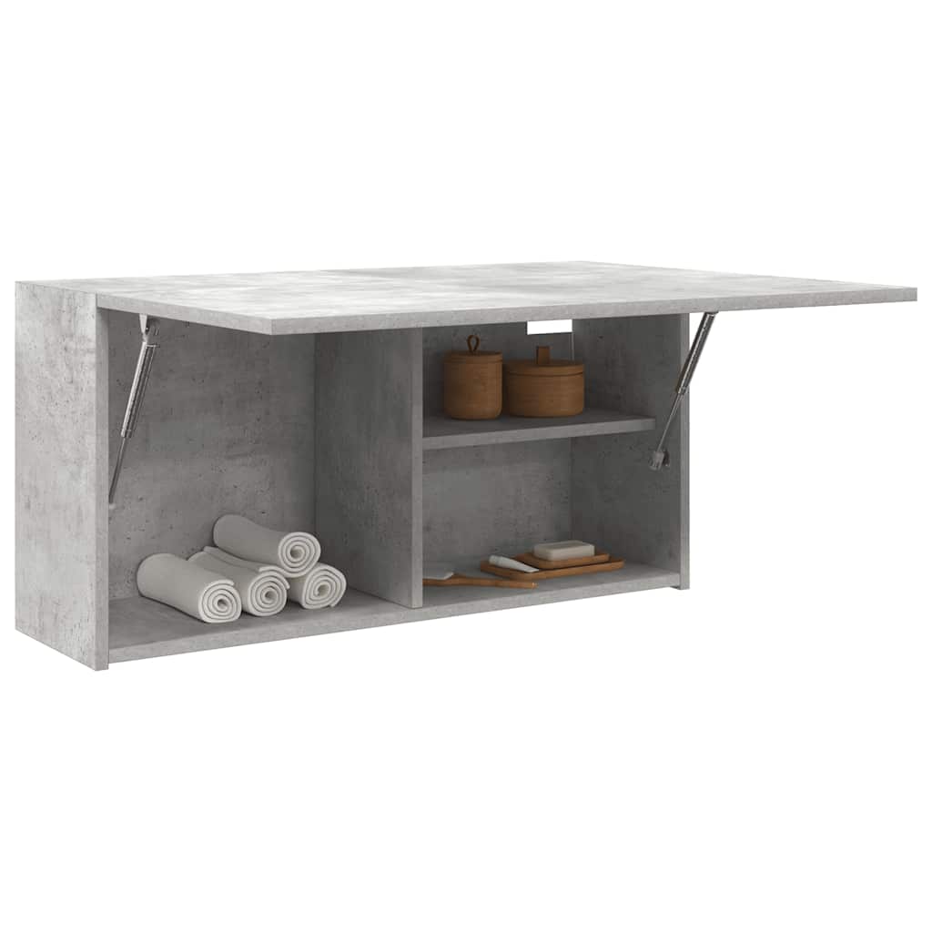 Kupaonski zidni ormarić beton sivi 80x25x40cm konstruirano drvo