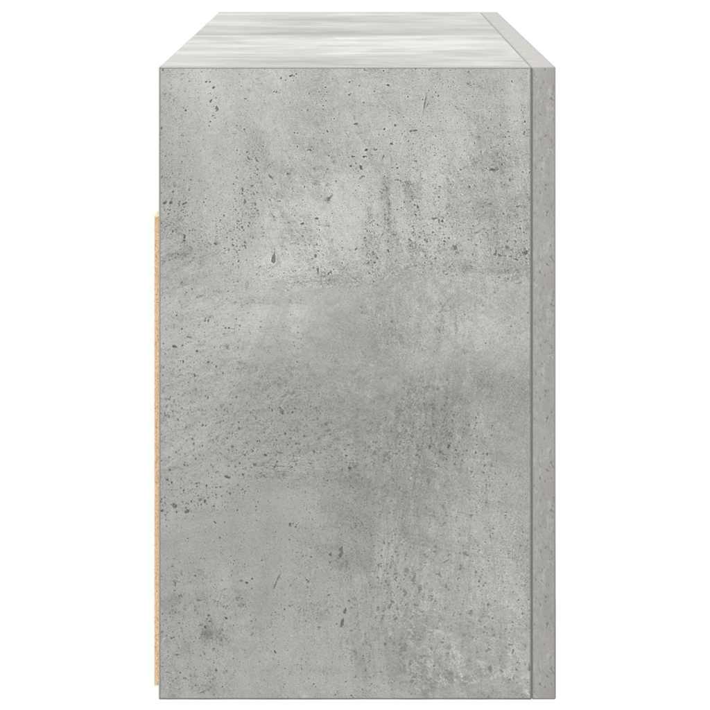 Kupaonski zidni ormarić beton sivi 80x25x40cm konstruirano drvo