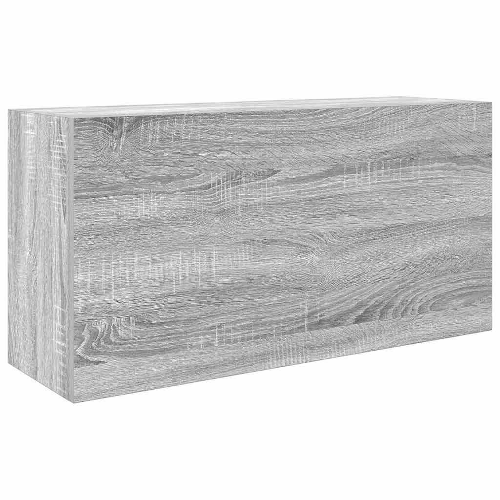 Kupaonski zidni ormarić sivi Sonoma 80x25x40 cm izrađeno drvo