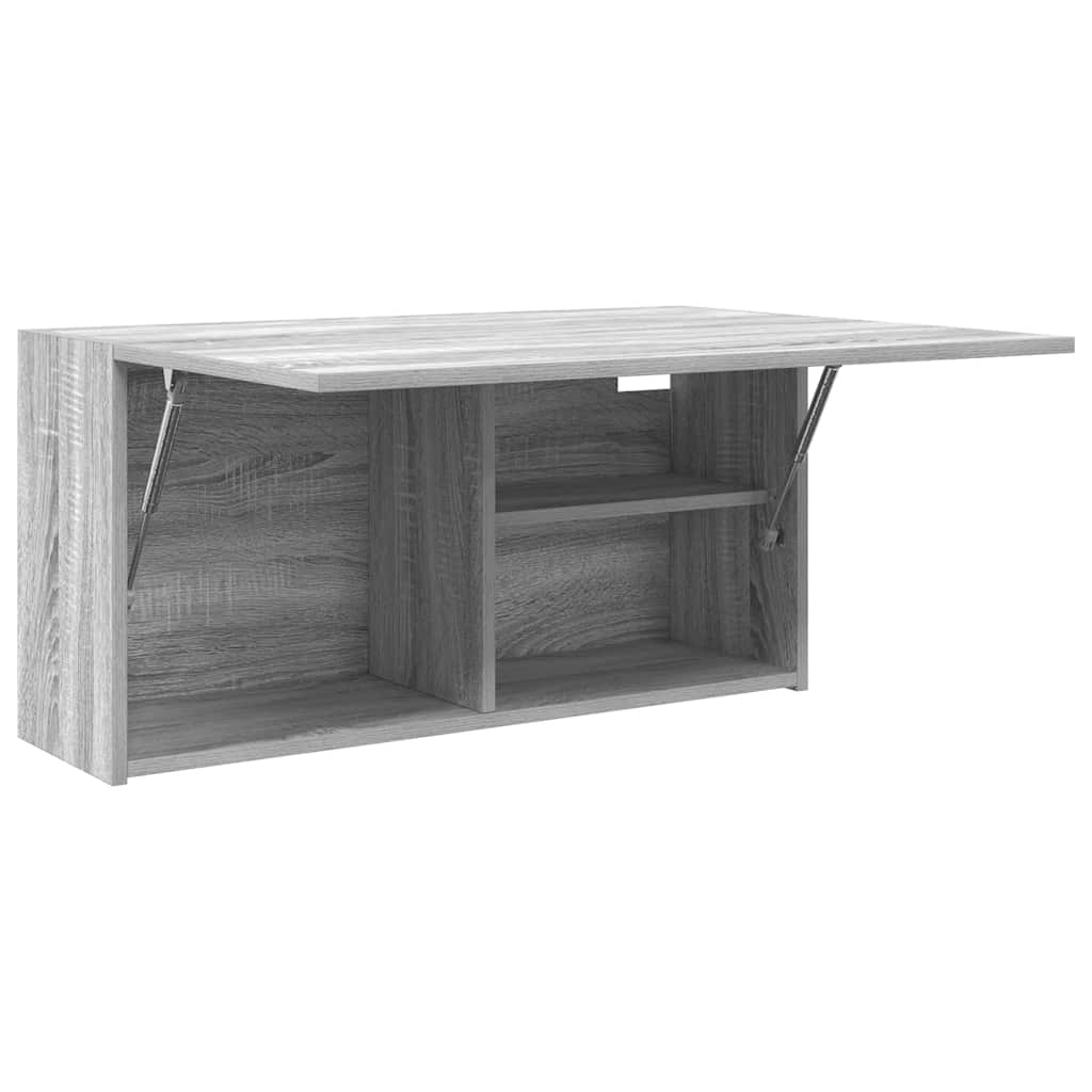 Kupaonski zidni ormarić sivi Sonoma 80x25x40 cm izrađeno drvo