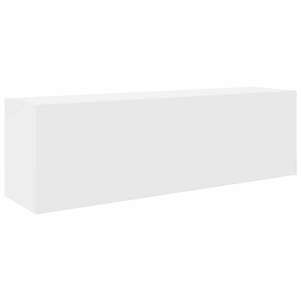 Kupaonski zidni ormarić bijeli 100x25x30 cm izrađeno drvo