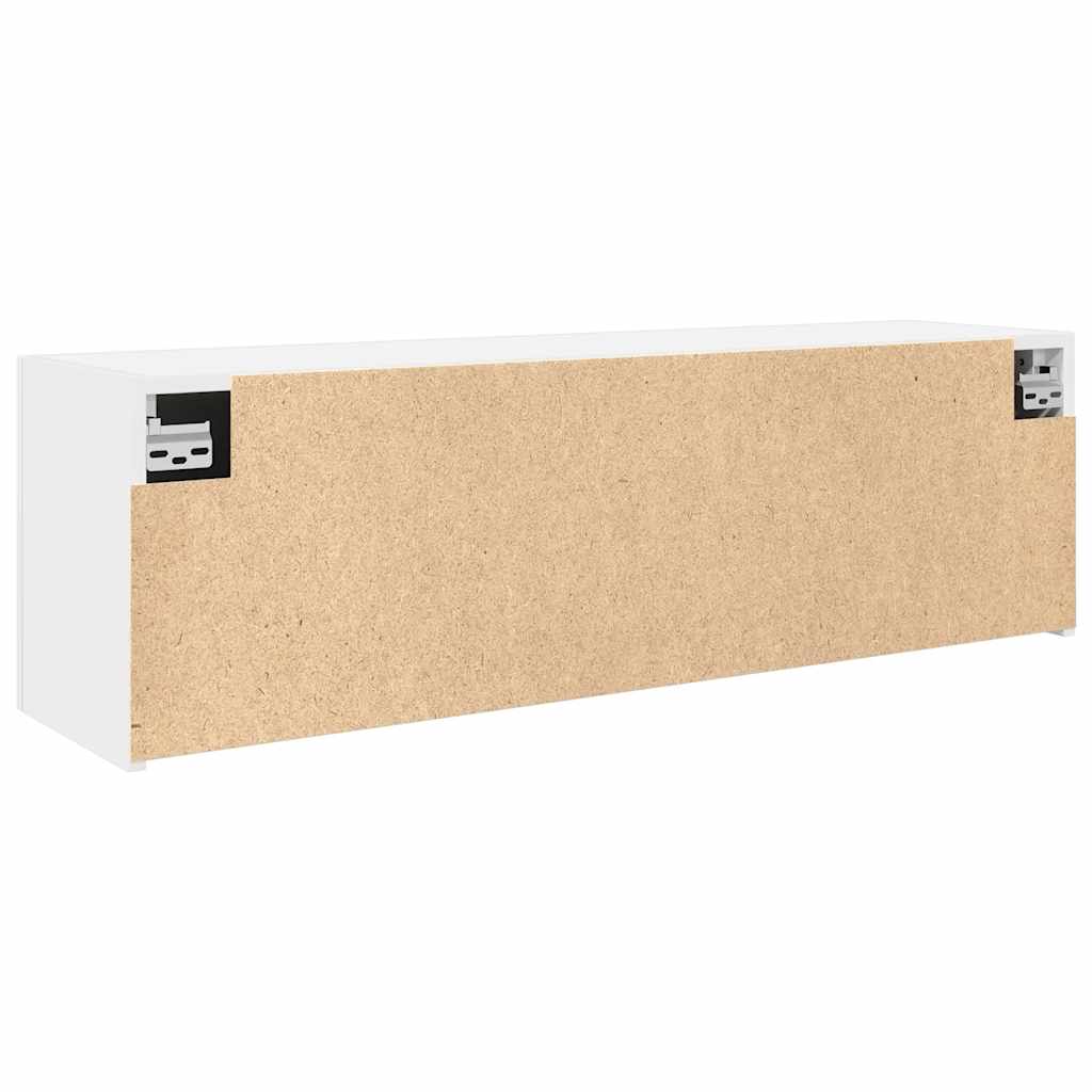 Kupaonski zidni ormarić bijeli 100x25x30 cm izrađeno drvo