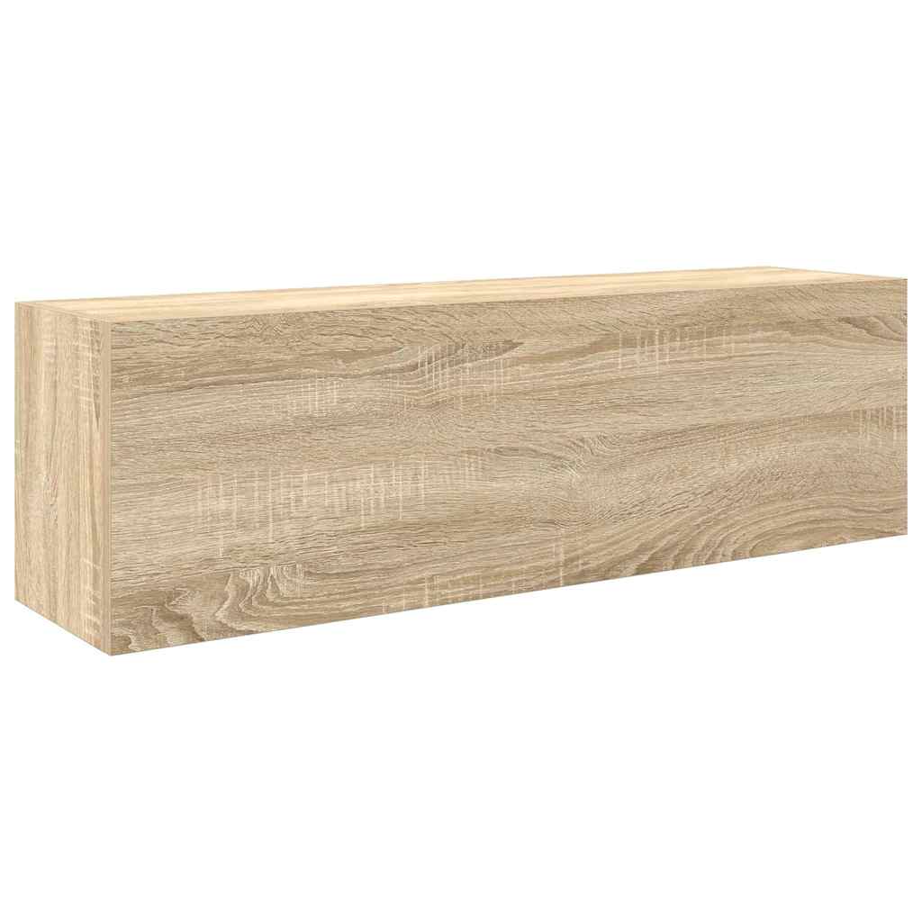 Kupaonski zidni ormarić sonoma hrast 100x25x30 cm izrađeno drvo