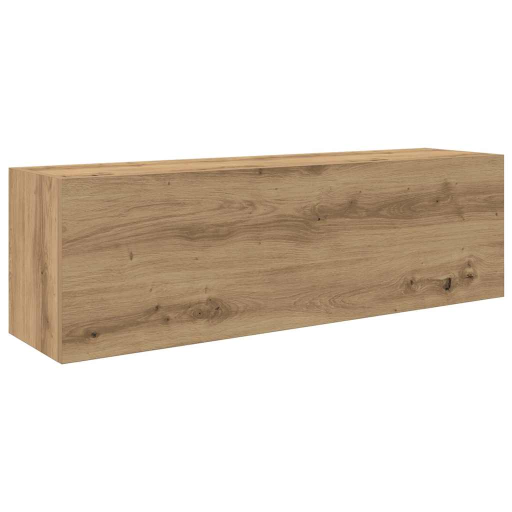 Kupaonski zidni ormarić Artisan hrast 100x25x30cm izrađeno drvo