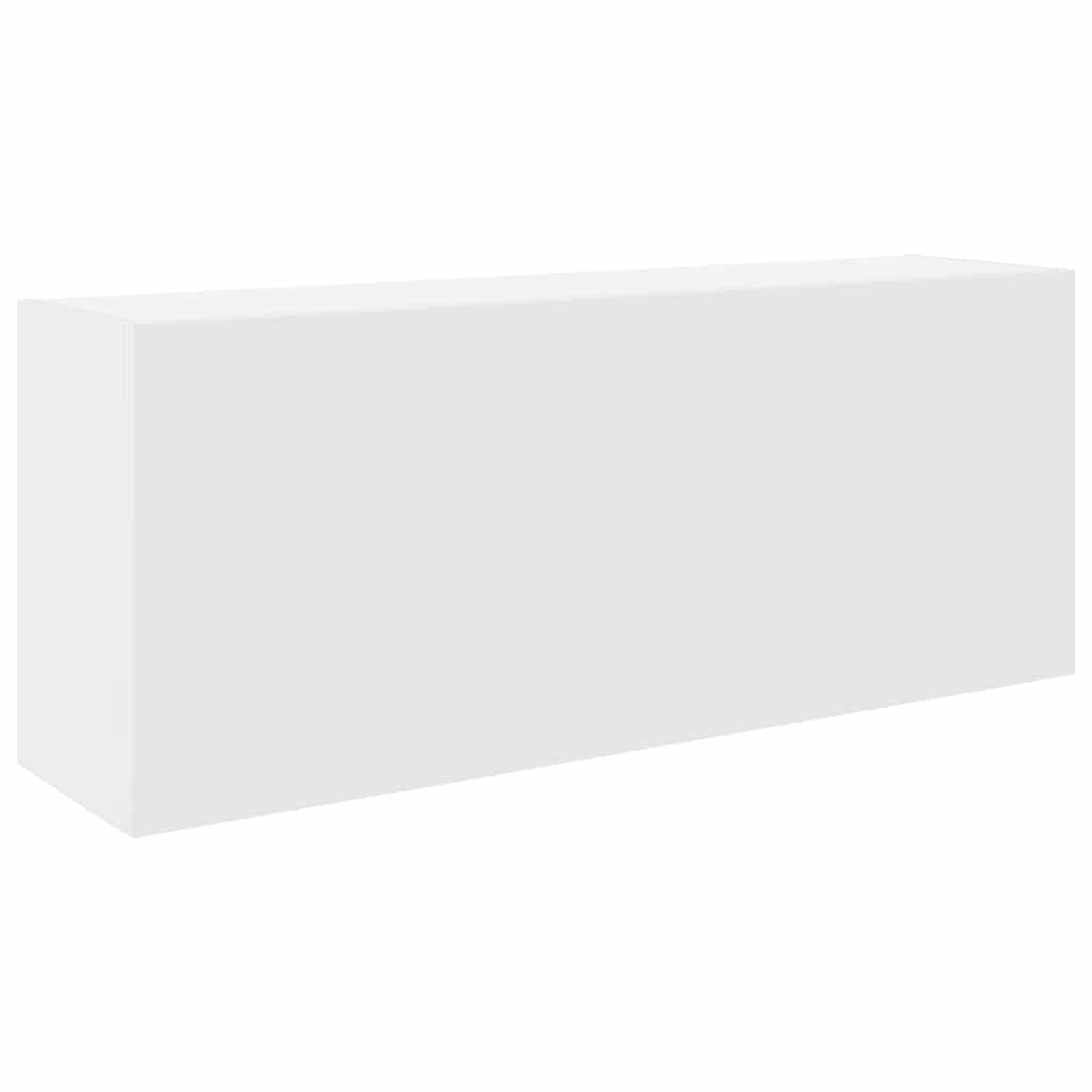Kupaonski zidni ormarić bijeli 100x25x40 cm izrađeno drvo