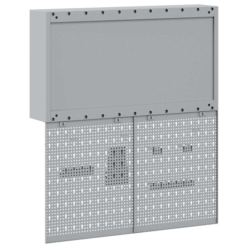 Set ormara za alate 3 pcs Crvena Čelik s prahom premazan