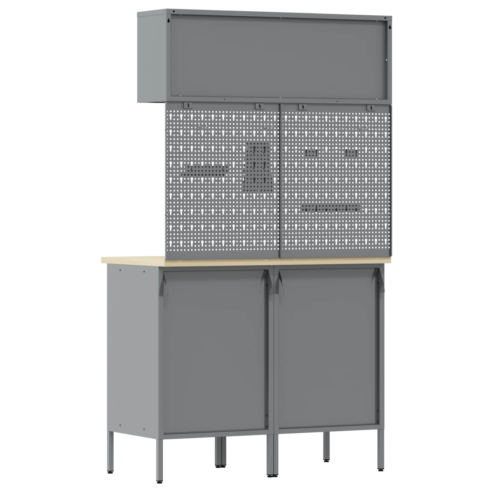 Set radnih ormarića s ladicama s policom 5 pcs Crvena