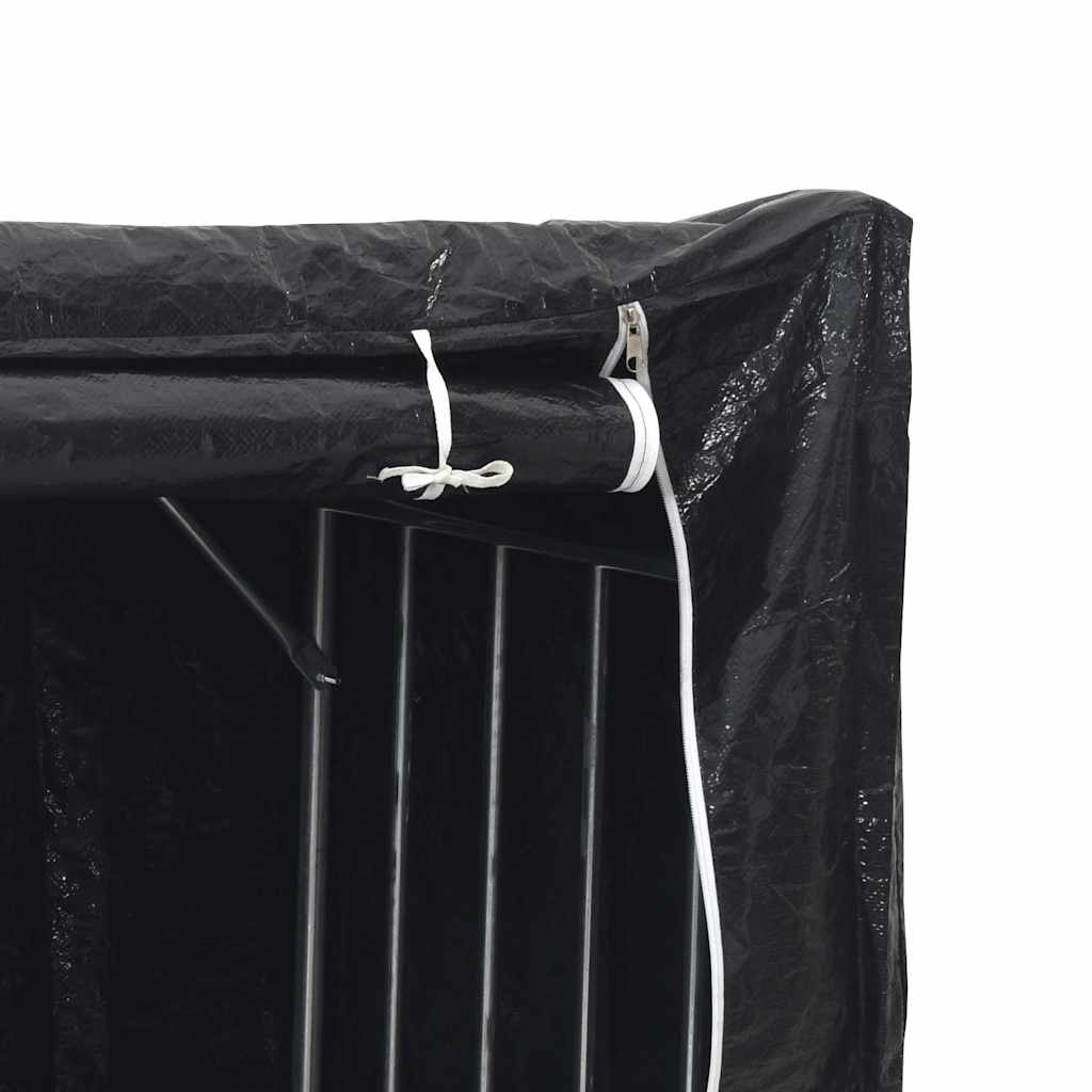 Stalak za drva za ogrjev s kišnom navlakom 100,5x40,5x110,5 cm