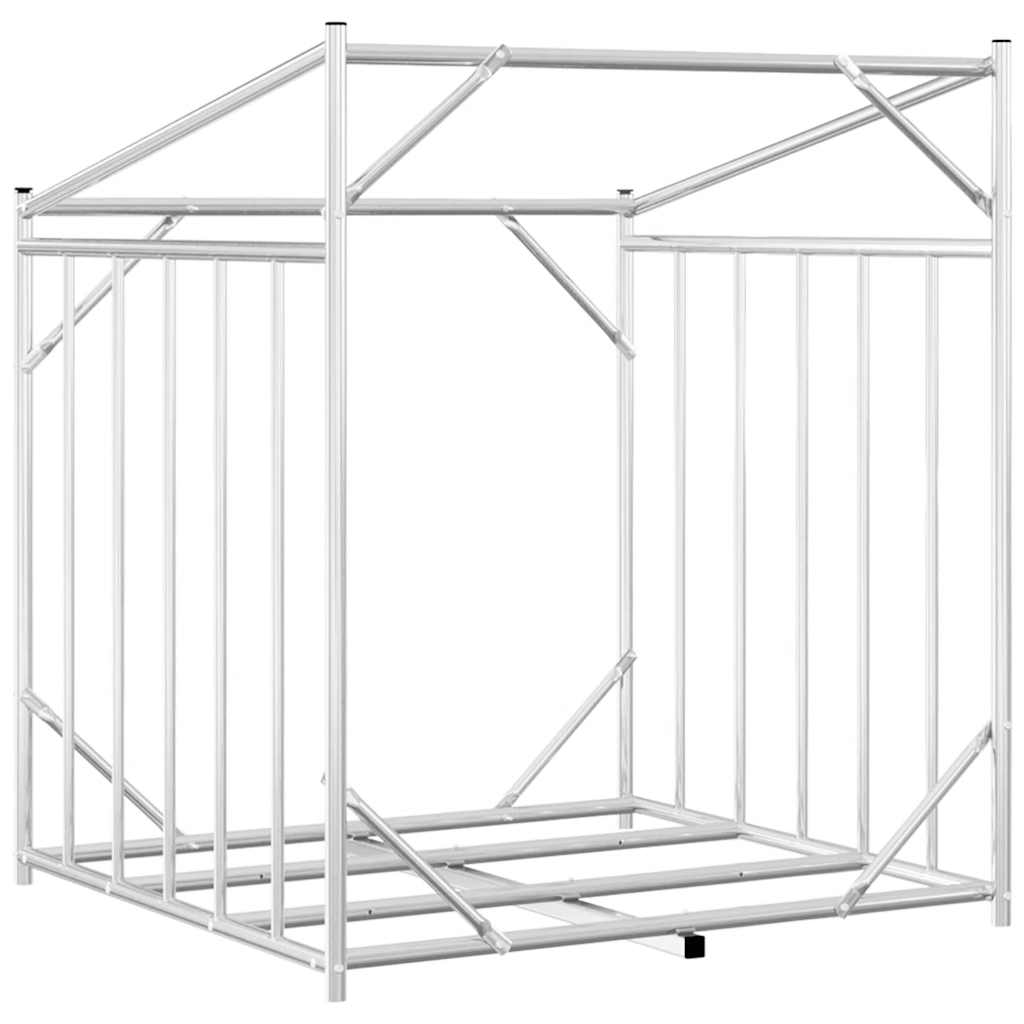 Stalak za drva za ogrjev s kišnom navlakom 100,5x80,5x110,5 cm
