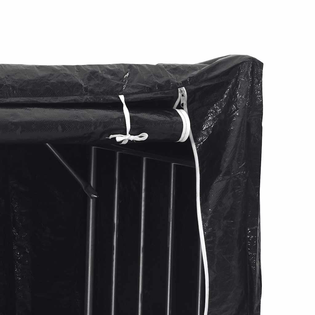 Stalak za drva za ogrjev s kišnom navlakom 100,5x80,5x110,5 cm