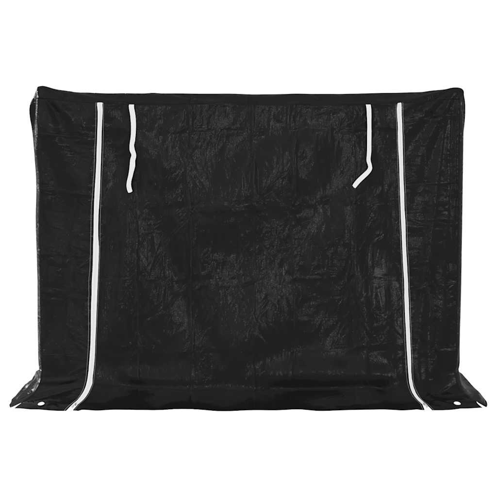Stalak za drva za ogrjev s kišnom navlakom 151x60,5x110,5 cm