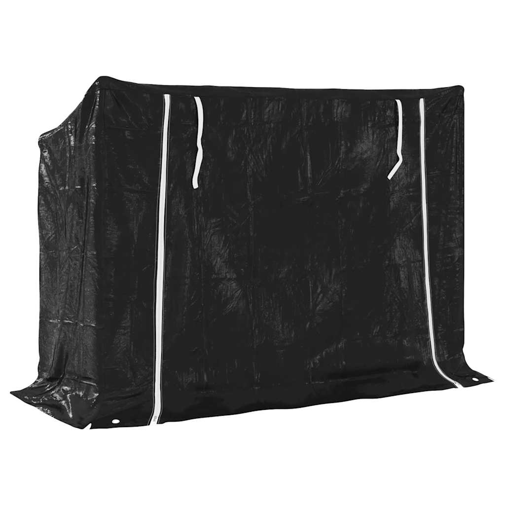 Stalak za drva za ogrjev s kišnom navlakom 151x60,5x110,5 cm