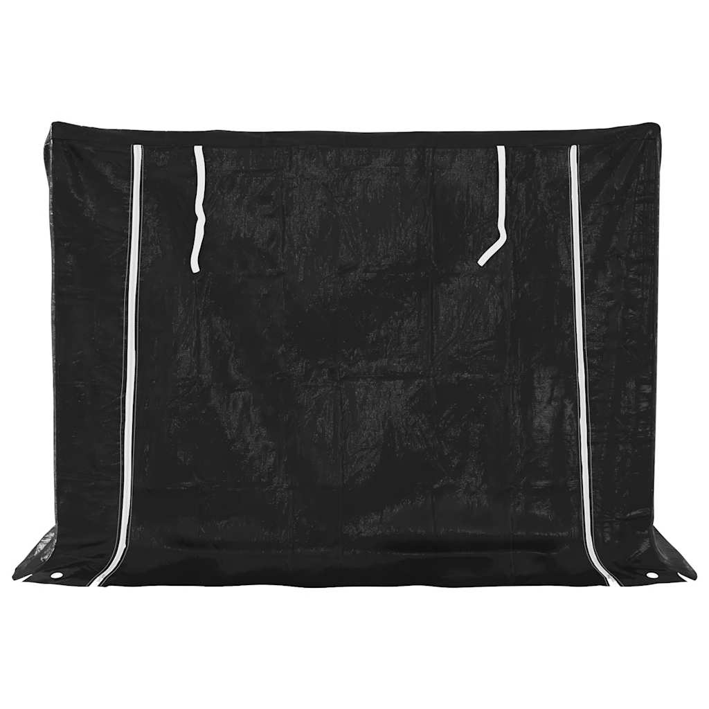 Stalak za drva za ogrjev s kišnom navlakom 151x80,5x110,5 cm