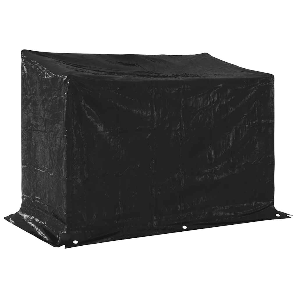 Stalak za drva za ogrjev s kišnom navlakom 151x80,5x110,5 cm