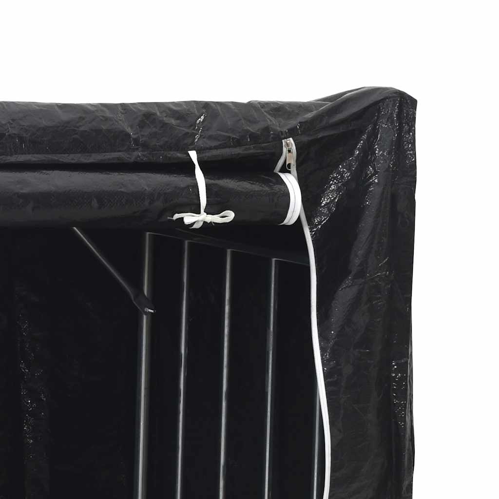 Stalak za drva za ogrjev s kišnom navlakom 200,5x100,5x110,5 cm