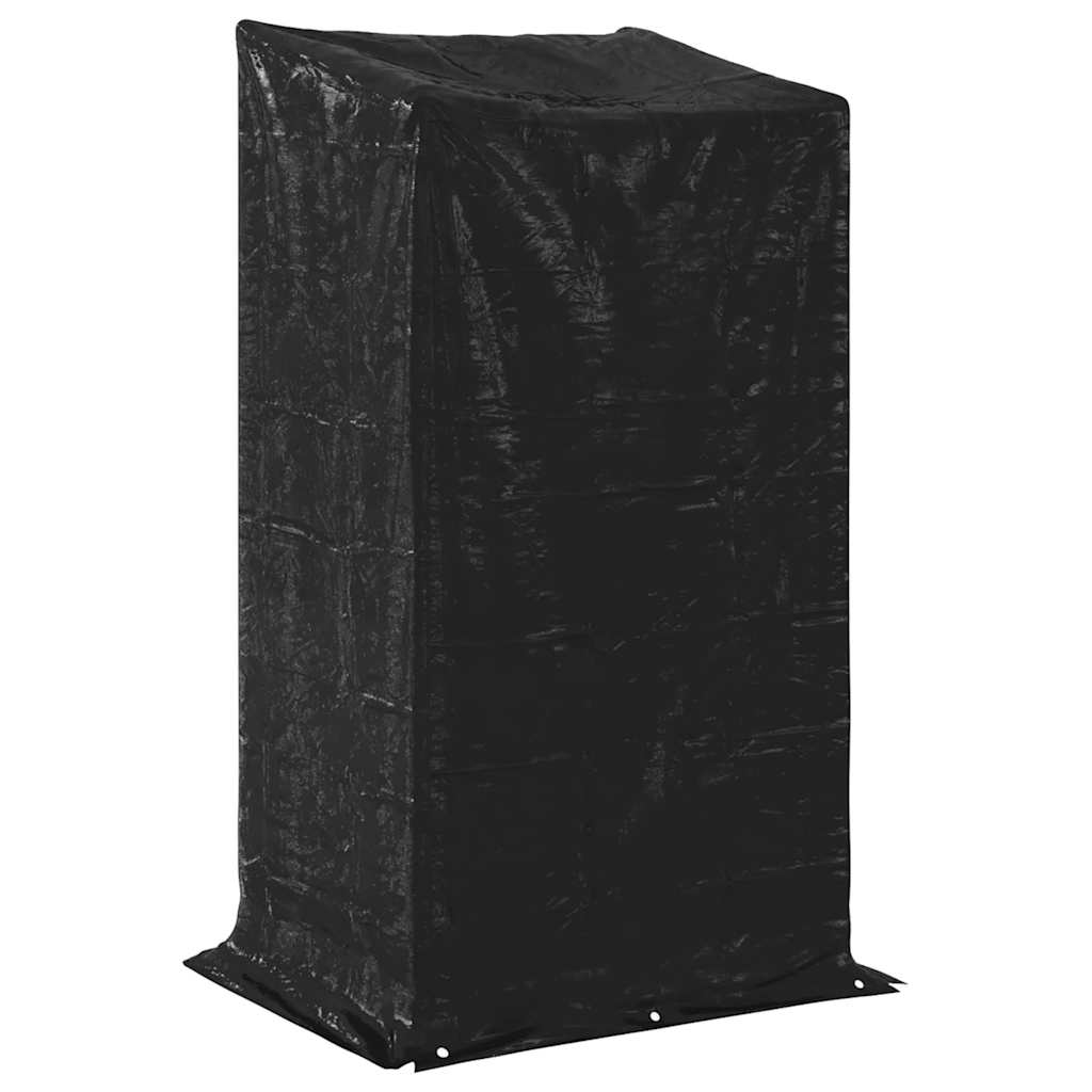 Stalak za drva za ogrjev s kišnom navlakom 100x80x200 cm