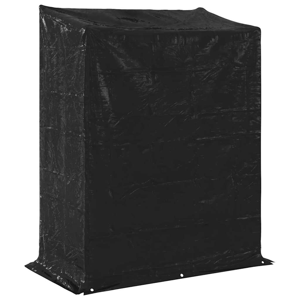 Stalak za drva za ogrjev s kišnom navlakom 150x80x200 cm