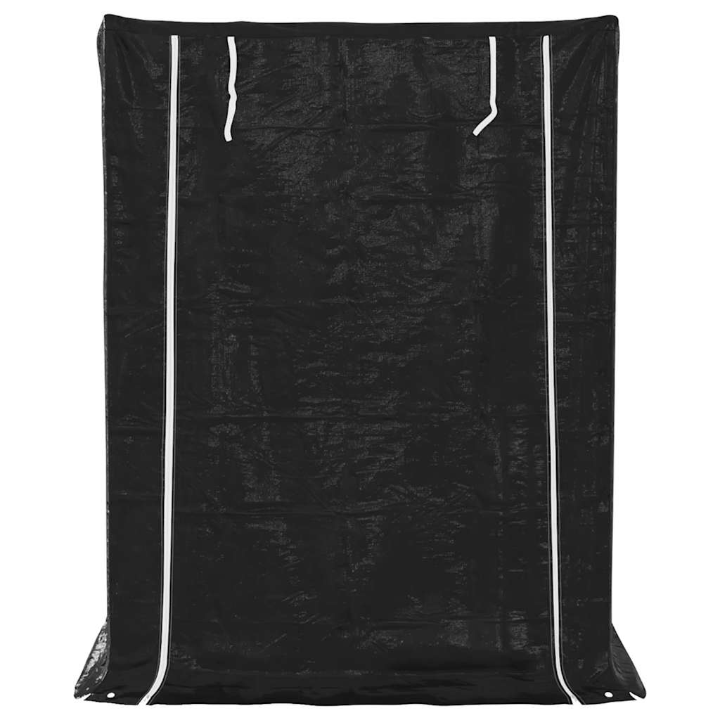 Stalak za drva za ogrjev s kišnom navlakom 150x100x200 cm