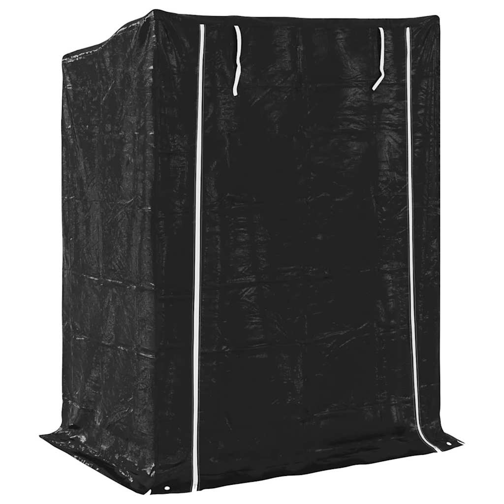 Stalak za drva za ogrjev s kišnom navlakom 150x100x200 cm