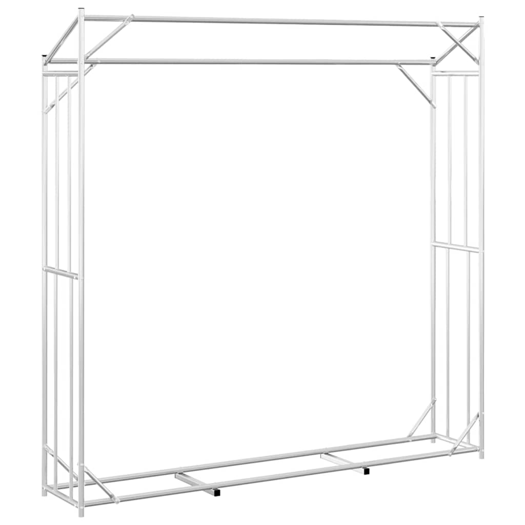 Stalak za drva za ogrjev s kišnom navlakom 200x40x200 cm