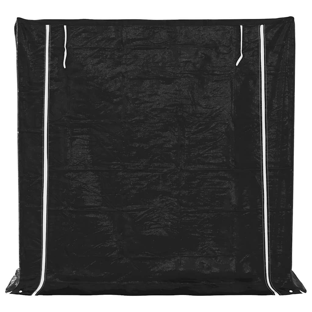 Stalak za drva za ogrjev s kišnom navlakom 200x60x200 cm