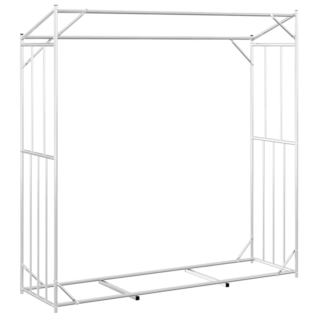 Stalak za drva za ogrjev s kišnom navlakom 200x60x200 cm