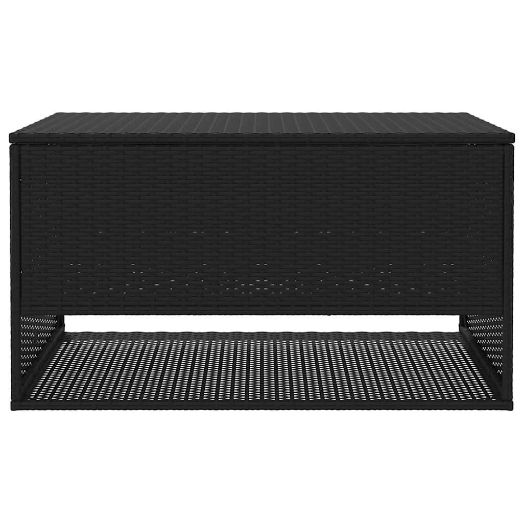 Vanjska kutija za jastuke crna 100x55x55,5 cm od poliratana