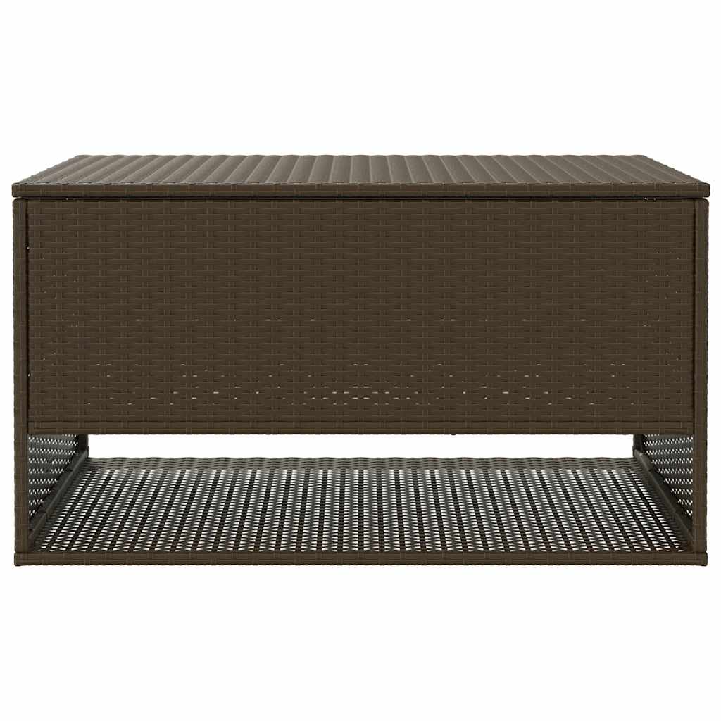 Vanjska kutija za jastuke smeđa 100x55x55,5 cm poli ratan