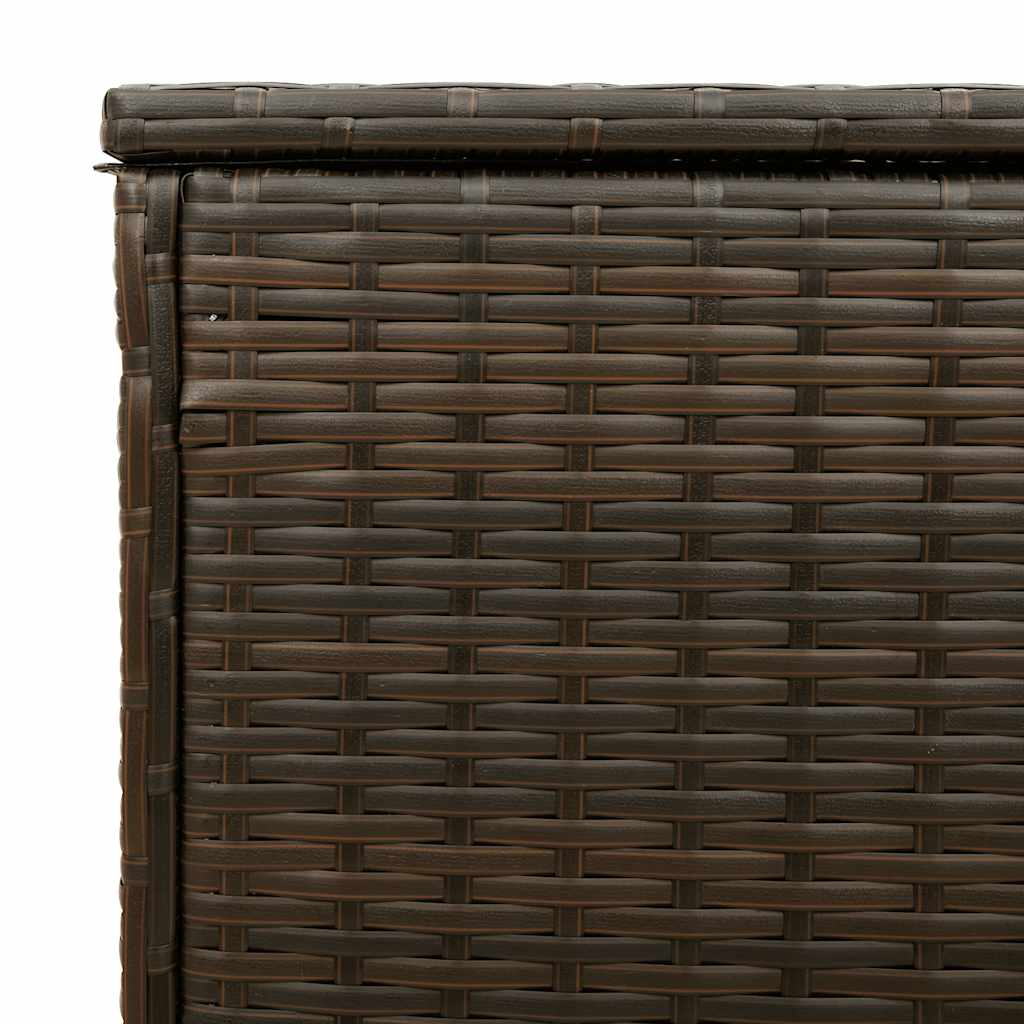 Vanjska kutija za jastuke smeđa 100x55x55,5 cm poli ratan