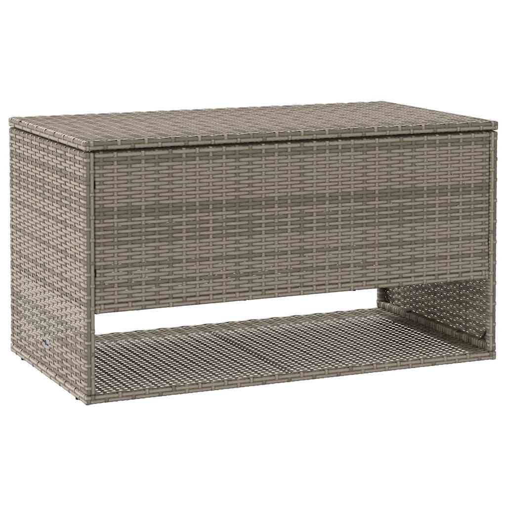 Vanjska kutija za jastuke siva 100x55x55,5 cm poli ratan