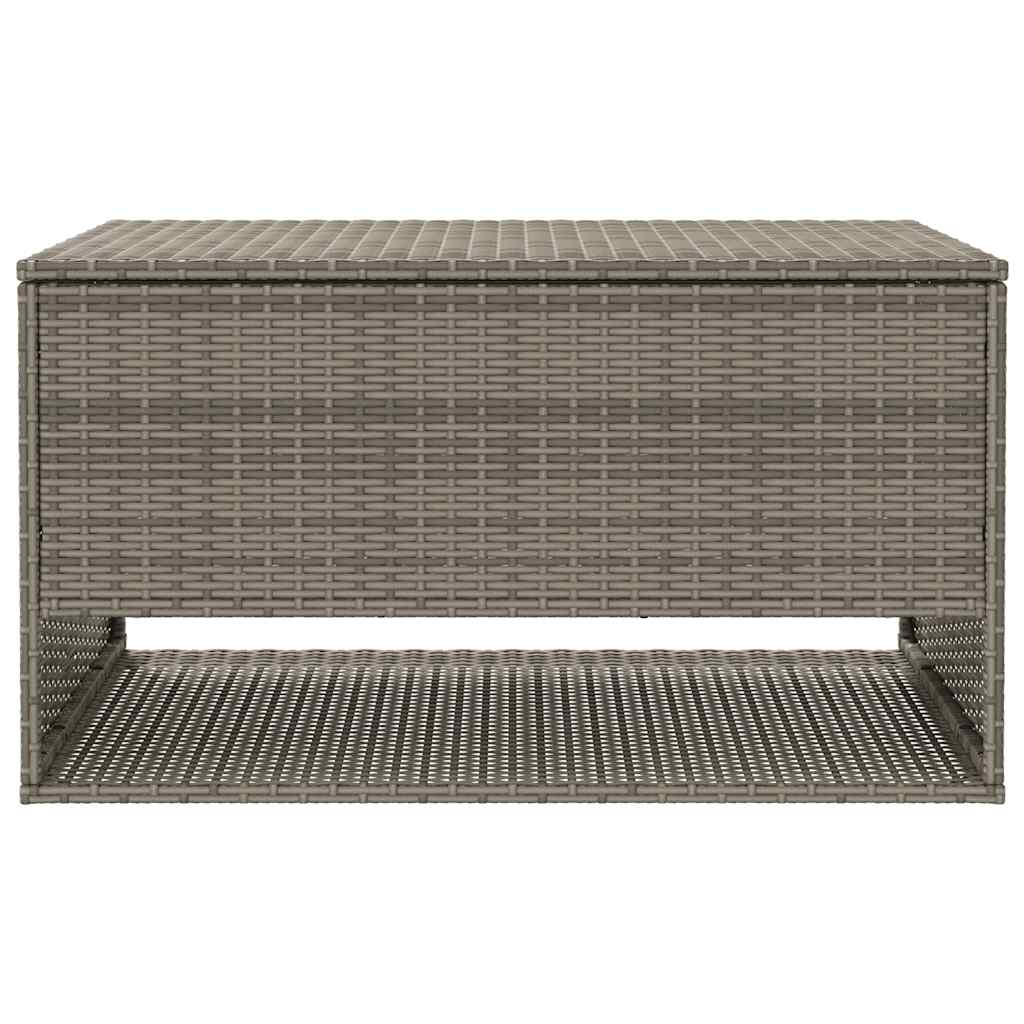 Vanjska kutija za jastuke siva 100x55x55,5 cm poli ratan