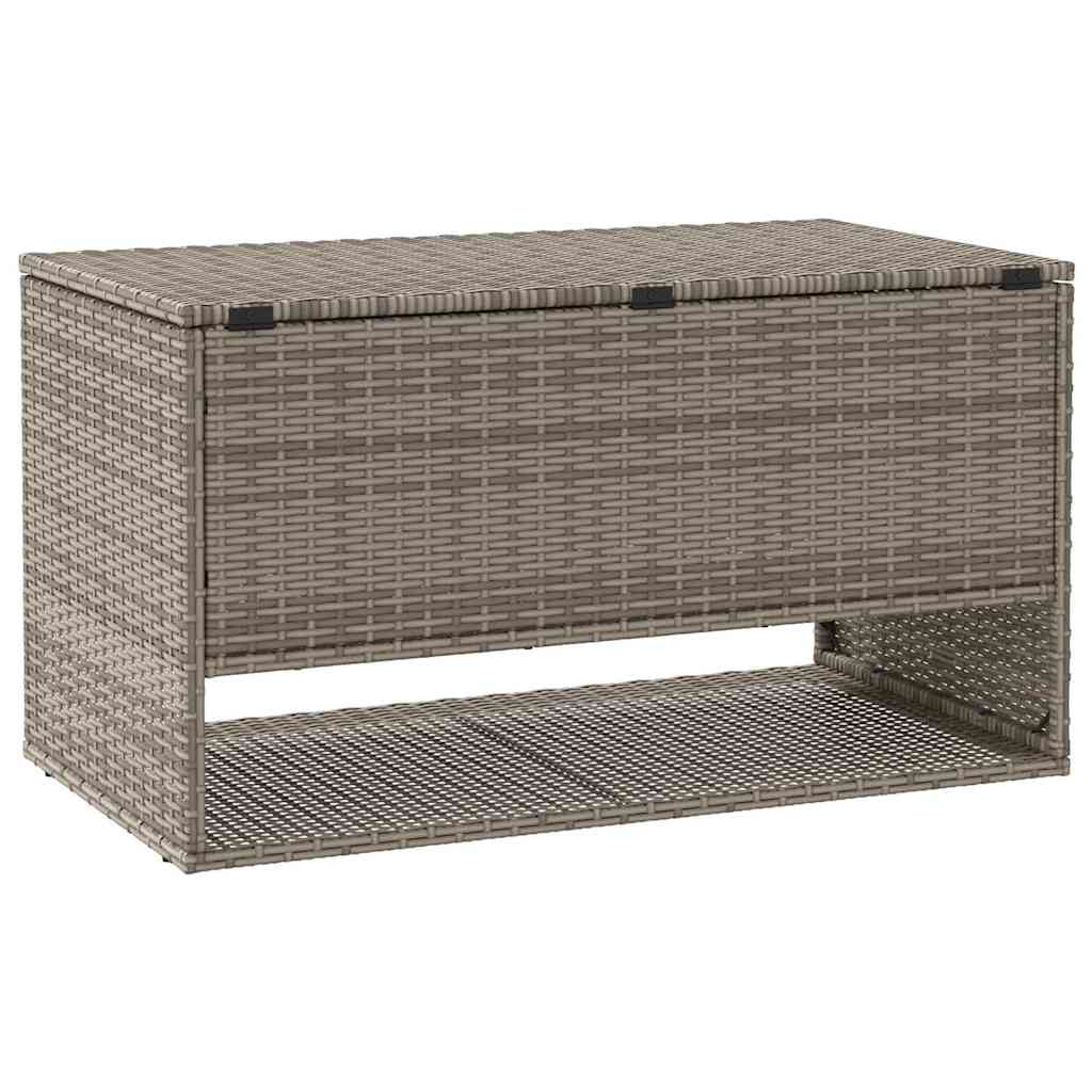 Vanjska kutija za jastuke siva 100x55x55,5 cm poli ratan