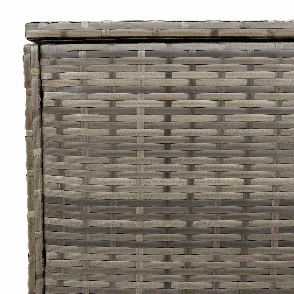 Vanjska kutija za jastuke siva 100x55x55,5 cm poli ratan
