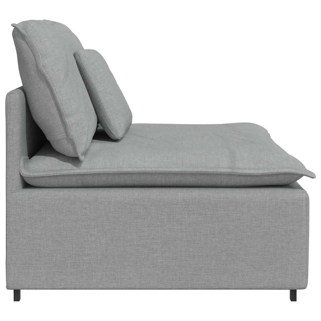 Modularni Sofa Centralni Modul s Jastucima Svijetlosivi 100 cm