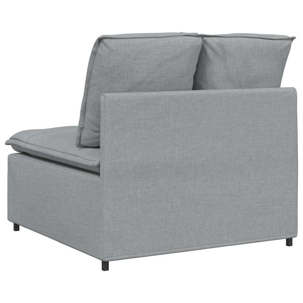 Modularni Sofa Centralni Modul s Jastucima Svijetlosivi 100 cm