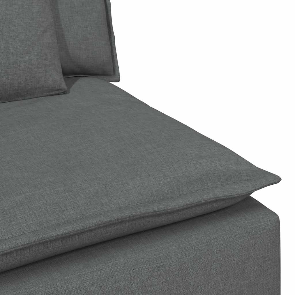 Modularna sofa s jastucima tamno siva 100 cm