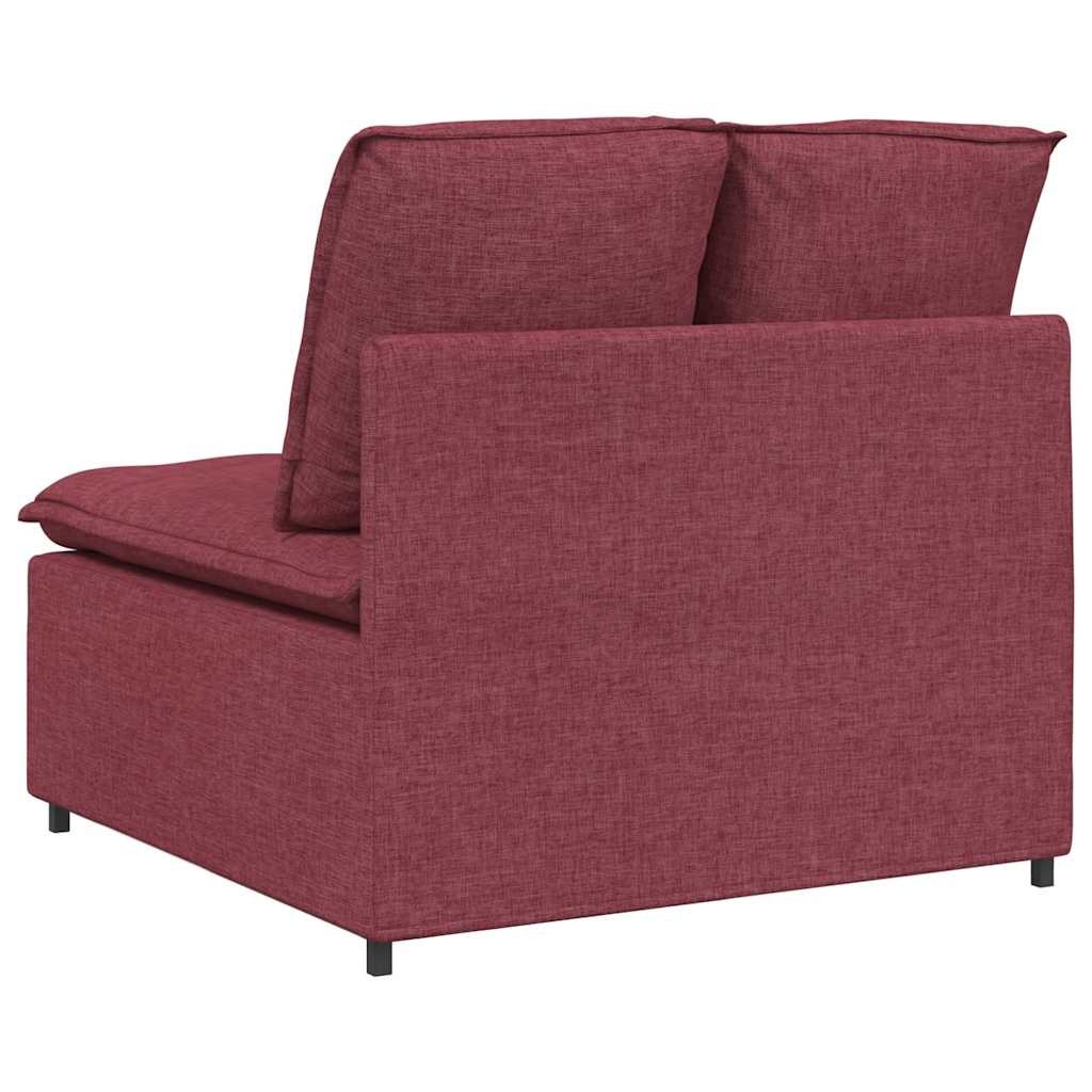 Modularni kauč s jastucima, vinsko crvena 100 cm