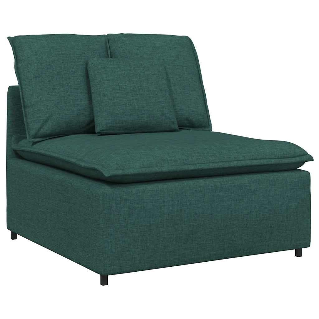 Modularni Sofa Centralni Modul s Jastucima Tamnozeleni 100 cm