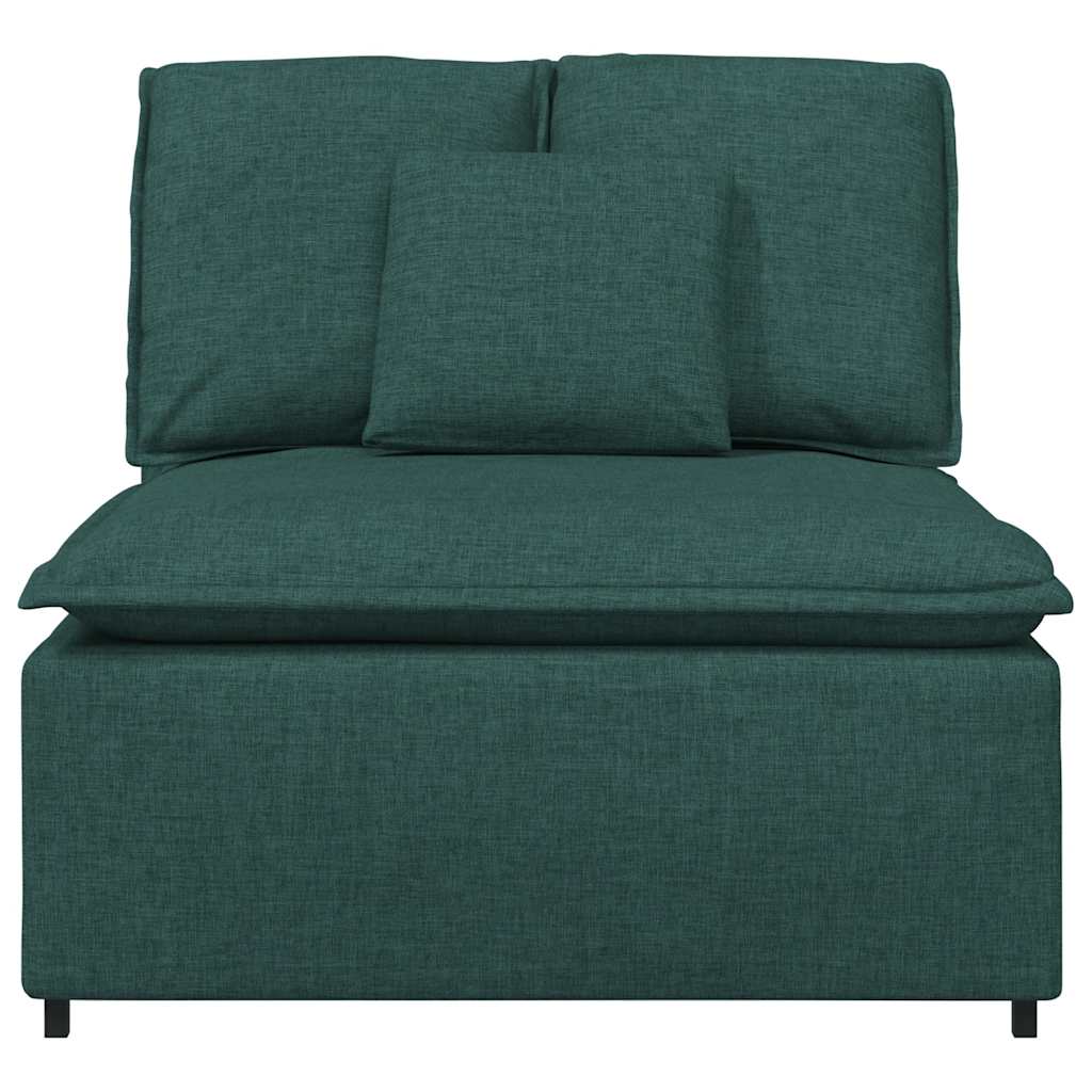 Modularni Sofa Centralni Modul s Jastucima Tamnozeleni 100 cm