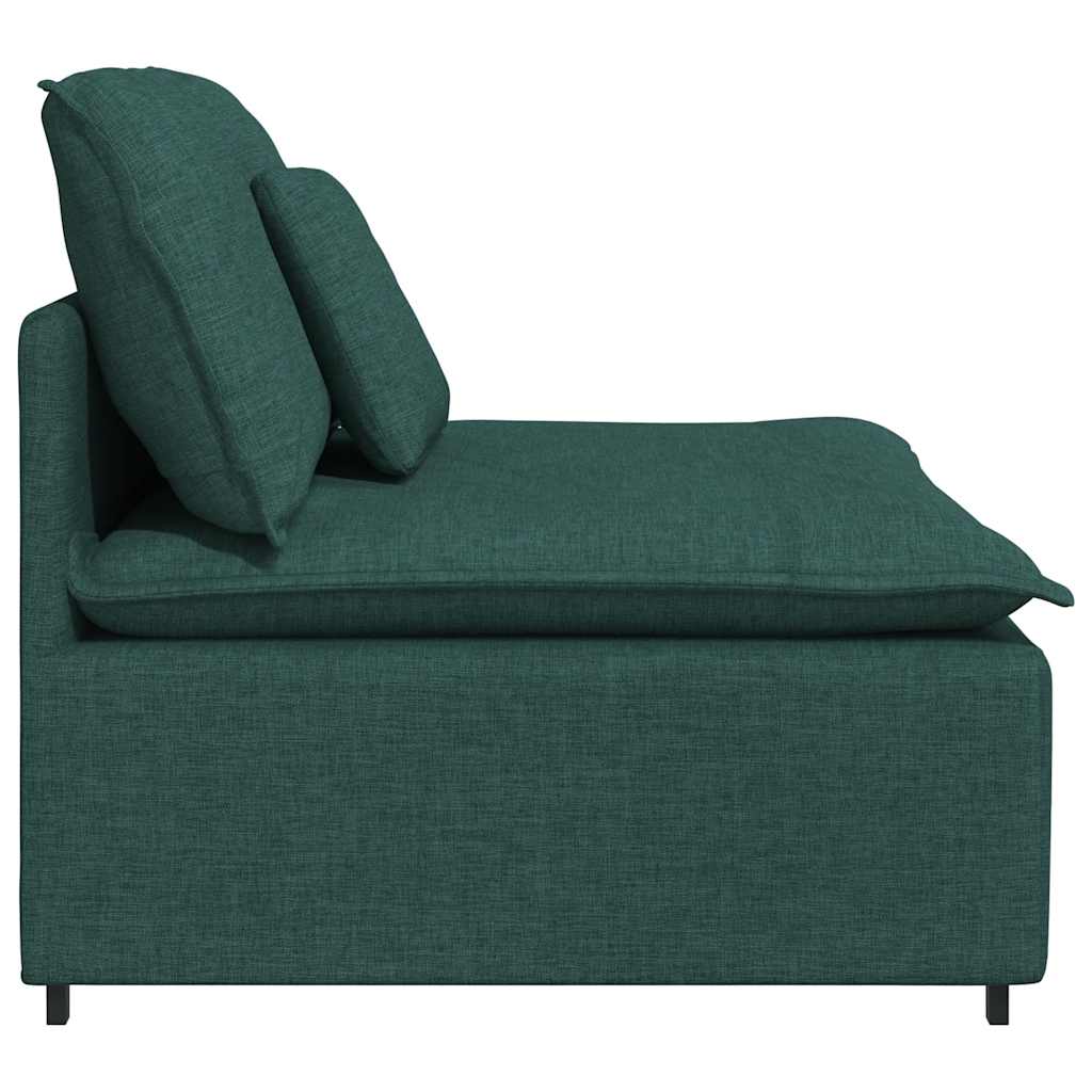 Modularni Sofa Centralni Modul s Jastucima Tamnozeleni 100 cm