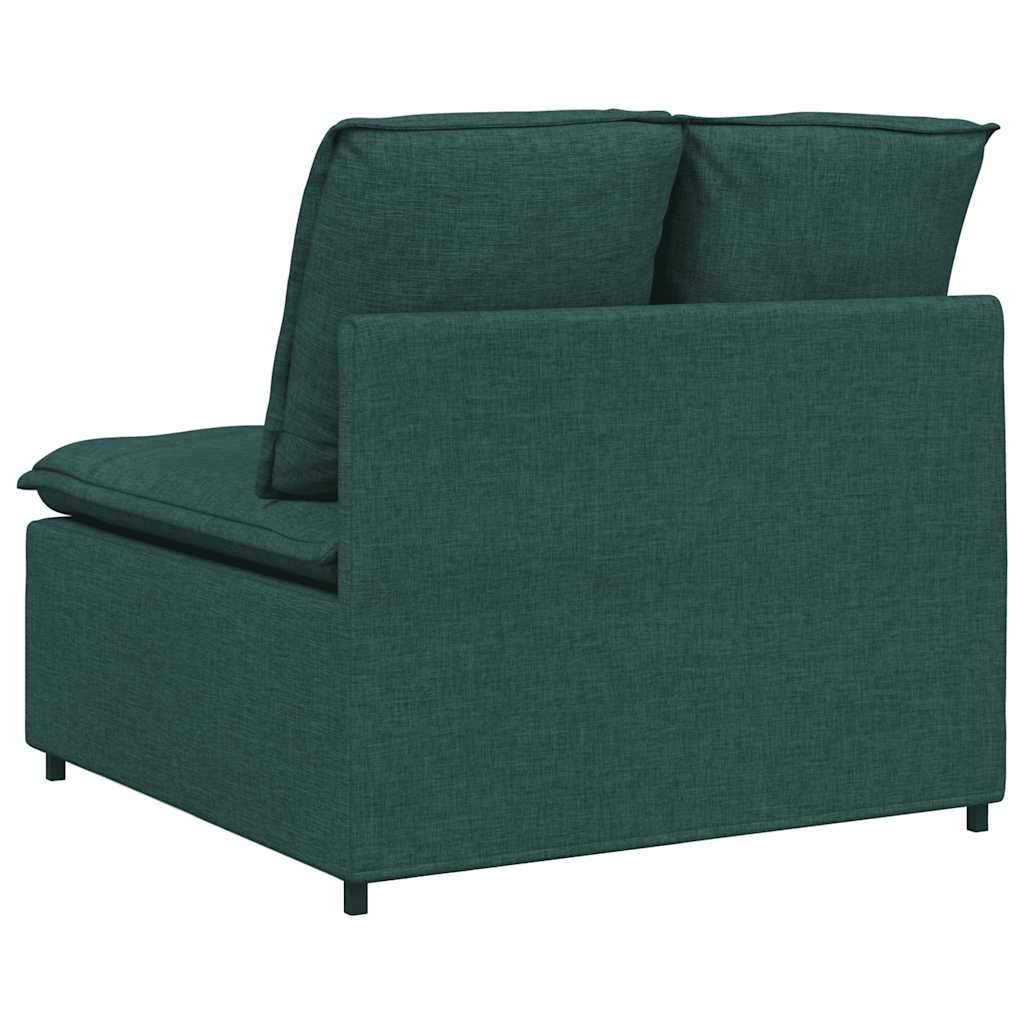 Modularni Sofa Centralni Modul s Jastucima Tamnozeleni 100 cm