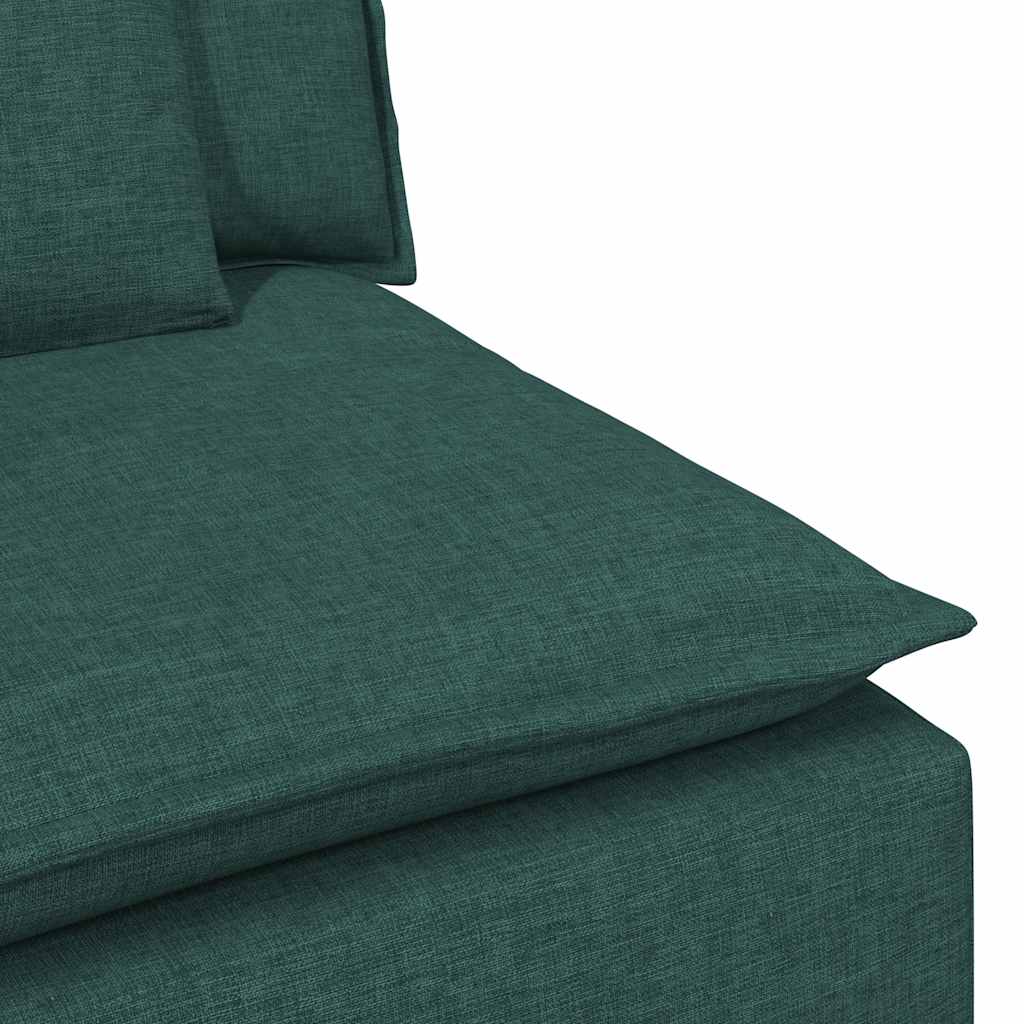 Modularni Sofa Centralni Modul s Jastucima Tamnozeleni 100 cm