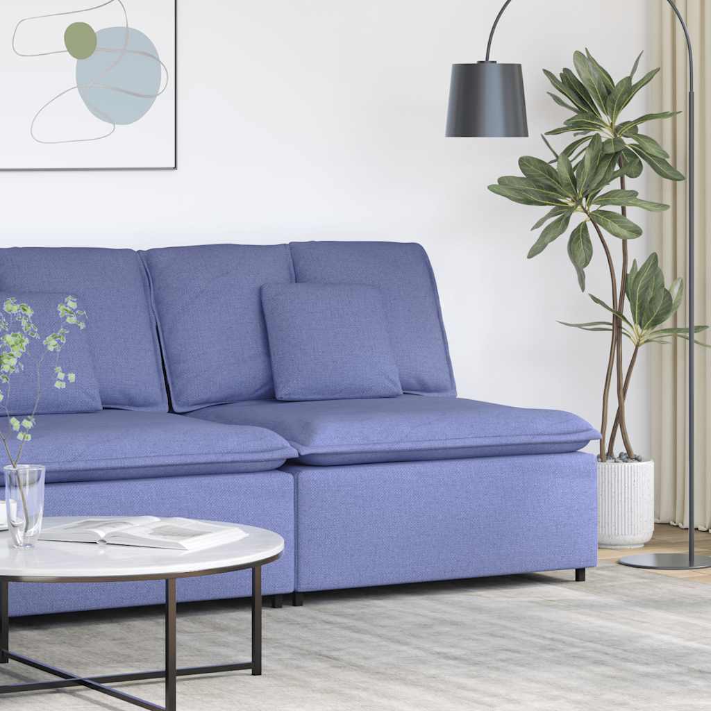 Modularna sofa s jastucima, traperice plave boje, 100 cm