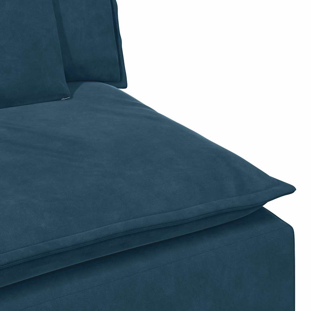 Modularna sofa s jastucima plava 100 cm