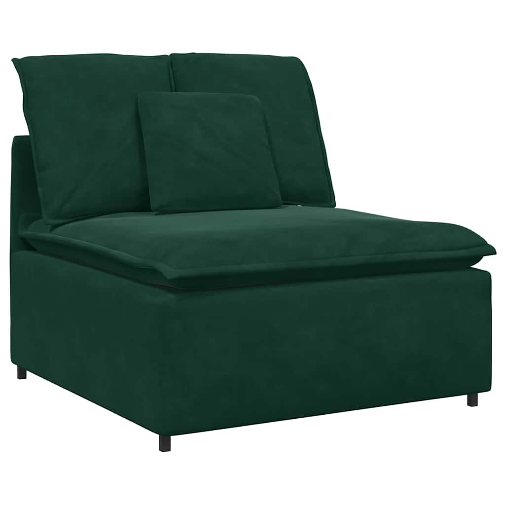 Modularni Sofa Centralni Modul s Jastucima Tamnozeleni 100 cm