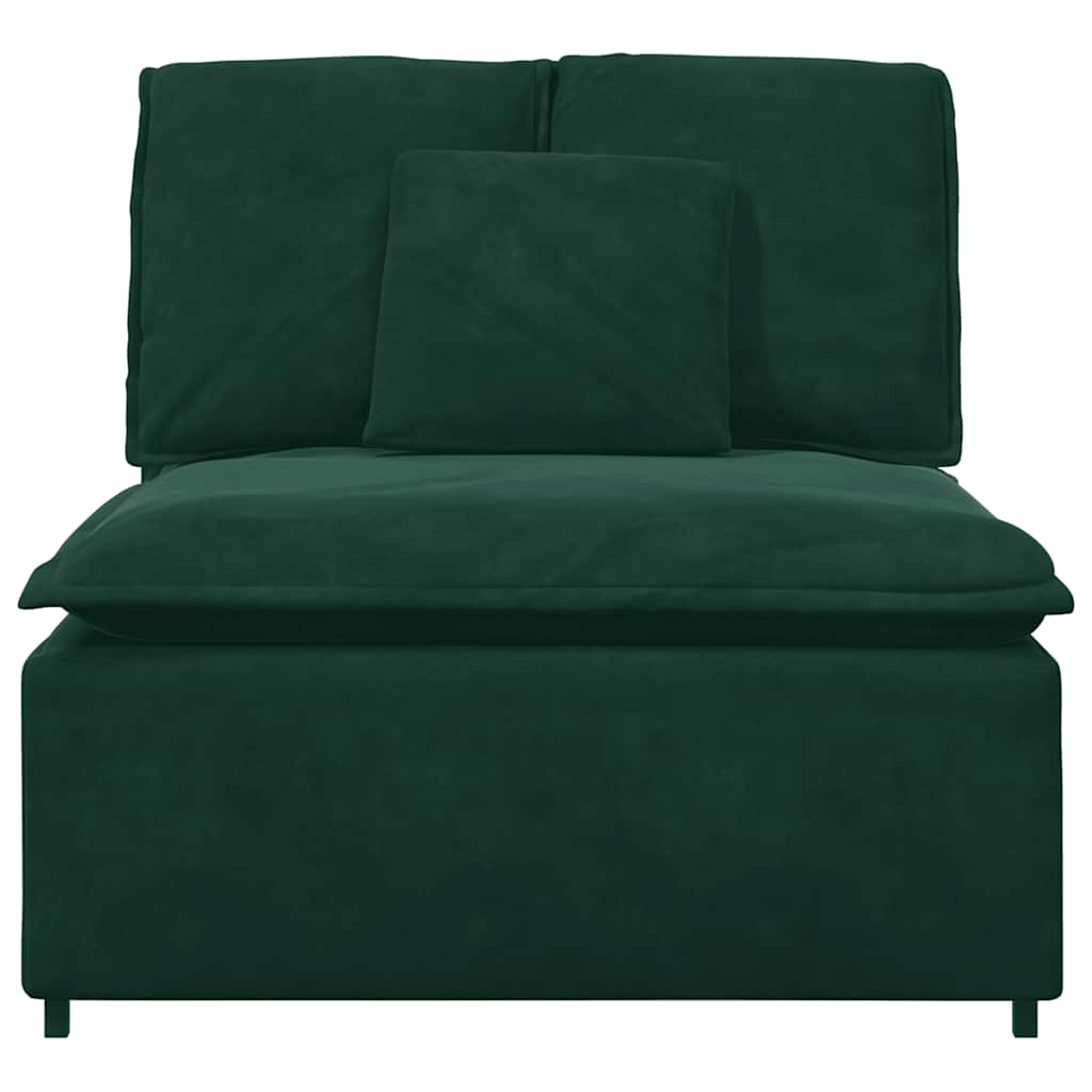 Modularni Sofa Centralni Modul s Jastucima Tamnozeleni 100 cm